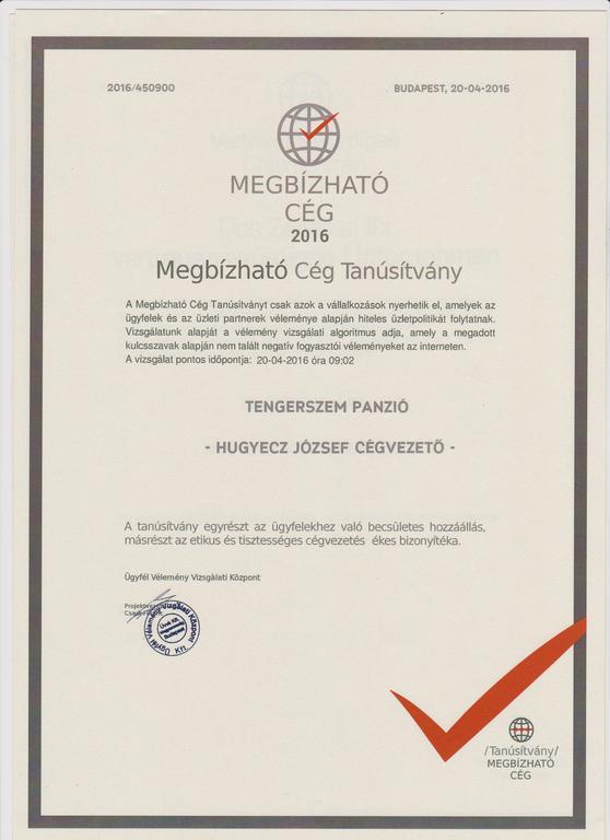 Tengerszem Panzio Bed & Breakfast Bánk Dış mekan fotoğraf